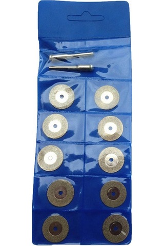 12 Parça 16 Mm Elmas Taşlama Diski Minii Dairesel Disk