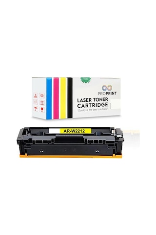 Hp 207X-W2212X 2.450 Sayfa Çipsiz Sarı Uyumlu Toner-M283Fdw