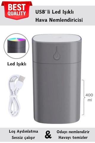 Bakeey HN01 H2o Humidifier Ulrasonik Hava Nemlendirici 400 ML