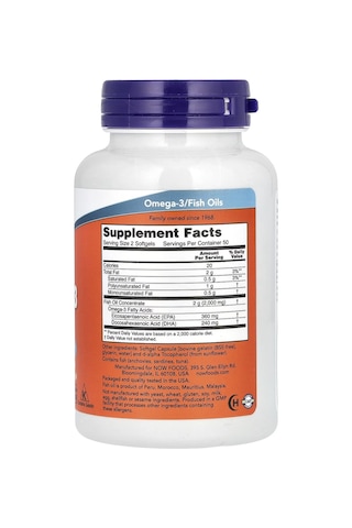 Now Foods Omega 3 Balık Yağı Fish Oil 100 Softgels