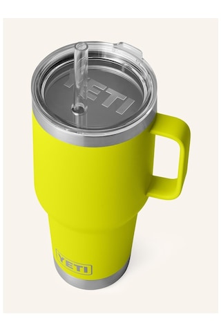 Yeti Termal Kupa 1l , Çift Cidarlı, Paslanmaz Çelik, Pipetli Ve Saplı Sarı