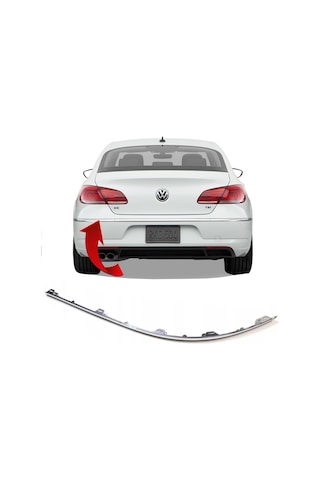 Vw Cc Sol Arka Tampon Nikelaji 2012-2017 3C8807459B 528251809