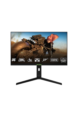 Monster Aryond A27f V1 27" 200hz Qhd 1 Ms Hdr10 G-sync Freesync Fast Ips Oyuncu Monitörü Siyah