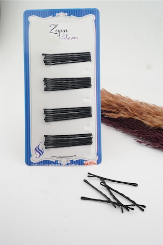 Kadın Siyah Tel Toka Seti Siyah-Tek Ebat