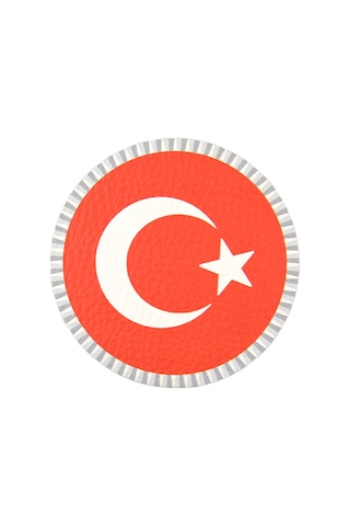 Türkiye Bayrak Yuvarlak - Cırt - Patch - Peç - Arma - 8 Cm Kırmızı