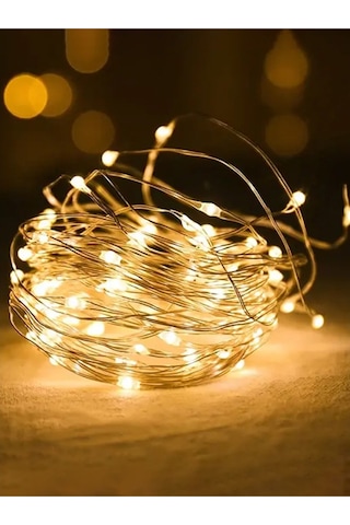 Waldern 90 CM Yılbaşı Çam Ağacı ve Süsleri (Kar Spreyi + 12 Parça Süs + 1 Sim Süs + 5 metre Led Işık)