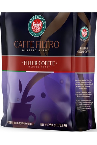 Caffe Filtro Clasico Filtre Ve Espresso 2x250 Gr. Çekirdek Veya Öğütülmüş Kahve Çekirdek Kahve