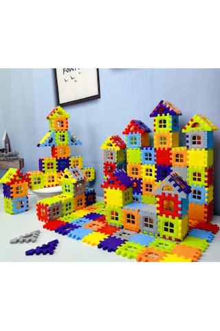 Puzzle City 3d Yapı Blokları - 128 Parça Eğitici Şehir Kurma Ve Tasarım Seti
