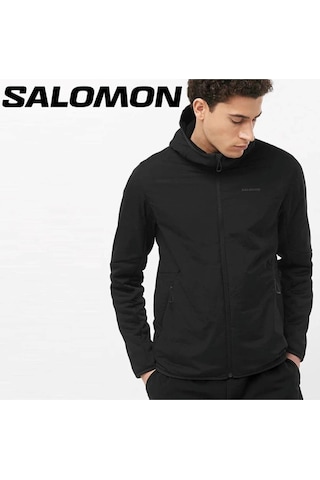 Salomon C22969 Outlıne Hybrıd Warm Hd Primaloft Thermoplume Yalıtımı Erkek Montu - Siyah Siyah