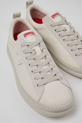 Camper Runner Four Deri Ve Nubuk Erkek Spor Ayakkabı K101052-003 Beyaz