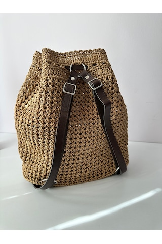 Byehandmade El Yapımı Kahverengi Sırt Çantası A.Kahverengi