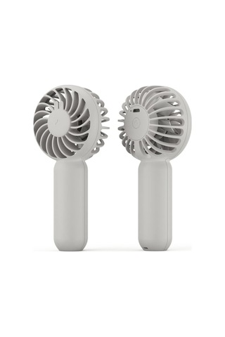 Fortunelane Mini Sessiz 3 Hızlı Taşınabilir Usb Şarjlı Fan - Gri Beyaz, Ofis, Seyahat, Kamp İçin