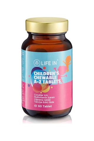 Life In A-Z Çocuk Multivitamin 60 Tablet