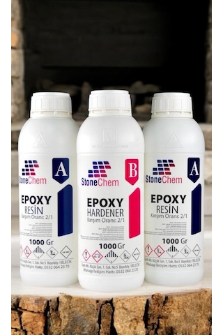 Şeffaf Epoksi Reçine 3kg Ekstra Parlak Hobi-magnet-tepsi-ahşap S