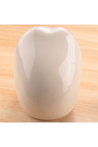 Yaratıcı Sukulent Kaktüs Saksısı, Seramik Küçük Çiçek Bitkileri Kapları Büyük Dudaklar Saksı Ev Ofisi İçin, Kırmızı