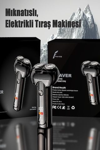 Elektrikli Tıraş Makinesi Taşınabilir Mini Led Dijital Ekran Akıl