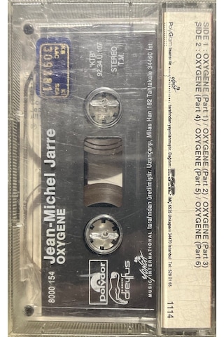 Plak Değildir Kaset Tir Kaset Jean Michel Jarre Oxygene Kaset