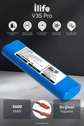 İlife V3s Pro 2600mah Robot Süpürge Bataryası M.ö