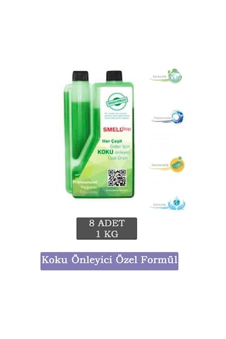 8'li Set - Smellstop Banyo Tuvalet Koku Önleyici - Wc Gider Koku Giderici - Orman Kokulu 8 X 1 Kg