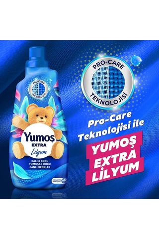 Yumoş Extra Konsantre Çamaşır Yumuşatıcısı Kalıcı Koku Renkliler Için Lilyum 1440 Ml 60 Yıkama Diğer