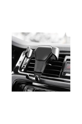 Pazly Havalimanı Klipsli Çok Amaçlı Telefon Tutucu - Tek Elle Kullanım, Yerçekimi Kilidi Siyah Siyah