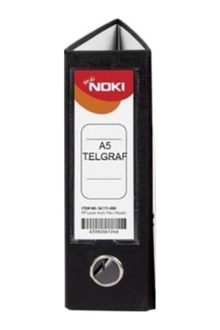 Noki Klasör Telgraf Geniş Siyah