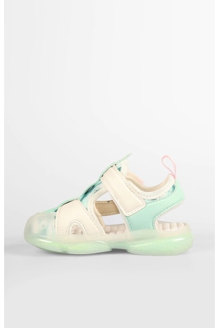 Vicco Live Kız Bebe Beyaz Işıklı Phylon Sandalet Beyaz