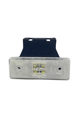 12v Yan Park Lambası Dorse Side Marker Beyaz 4 Ledli
