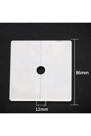 Sones Kare Delik Dekorasyon Kapağı Duvar Deliği Tıkacı, Stil: 1.2cm Delik Beyaz