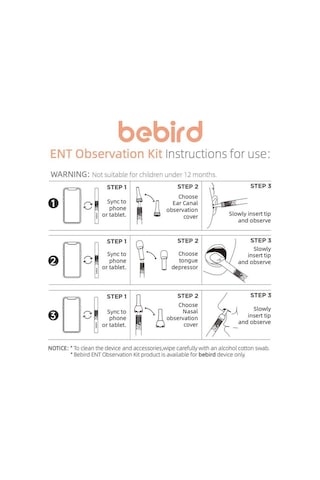 Bebırd Ent Accessory Observatıon 3ın1 Kulak/burun/ağız Başlığı