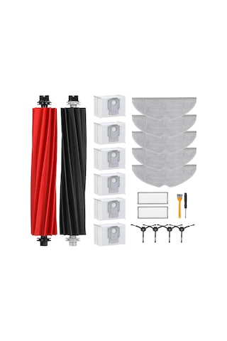 Leasetake Roborock S8 Pro Ultra Robot Süpürge Aksesuarları Ana Yan Fırça Hepa Filtre Paspas Bezi Toz Torbaları Yedek Parçalar