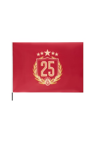Gsstore Galatasaray 25 Şampiyonluk Balkon Dikey Bayrak 150x225cm U251358