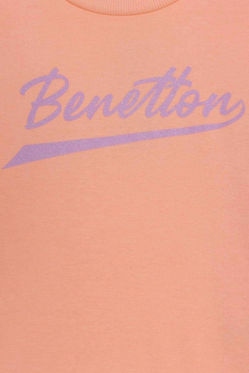 United Colors Of Benetton Kız Çocuk Bnt-g23345 Benetton Sweatshirt Somon-1882 SOMON