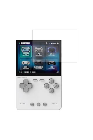 Trimui Brick Retro El Tipi Oyun Konsolu Uyumlu 2 Adet Ekran Koruyucusu Nano Jelatin