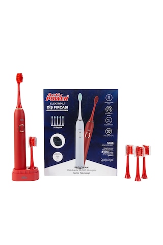 Acti Power Pro Clean Elektrikli Şarjlı Sonic Diş Fırçası-5 Yedek Başlık Kutuya Dahil