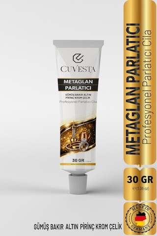 Cuvesta Metaglan Parlatıcı Gümüş/bakır/altın/krom/çelik/pirinç/nikel Parlatma Cilası Tekli
