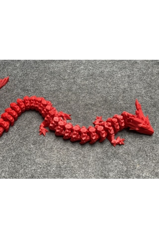 Esnek Kristal Ejderha Figürü 40 Cm Hareketli Oyuncak, Dekoratif