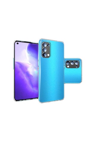 Oppo Reno 5 5G Kılıf Şeffaf Ince Ve Esnek Süper Silikon Kılıf Renksiz
