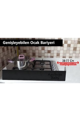 Agubu Genişleyebilen Ocak Bariyeri - Siyah Çok Renkli