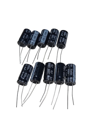 10 Adet 6.8uf 400v Elektrolitik Kondansatör 10x20mm