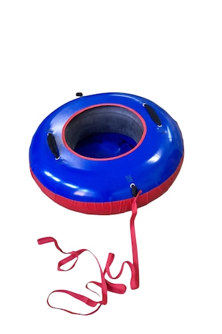 Şişme Kar Kızağı Kalın 100cm Çapında. Araba Arkasında Çekilebilir Mavi