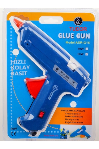 40w Sıcak Silikon Tabancası Anahtarlı + 10 Adet Silikom Mum N11.843