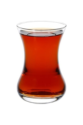 Paşabahçe 6'lı Büyük İnce Belli Çay Bardağı çok renkli