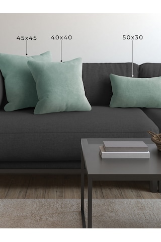 Br Demor Home Soft Series Nil Yeşili Kırlent, Yastık Kılıfı Nil Yeşili