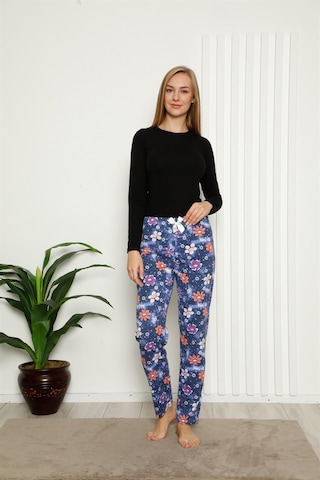 Akbeniz Kadın Pamuklu Alt Pijama 27391 - XL Lacivert