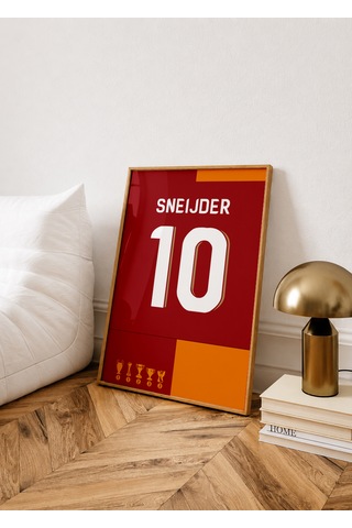 Wesley Sneijder 10 Poster Tablo Ahşap Çerçeveli