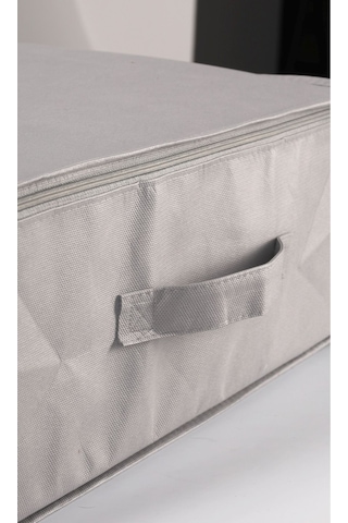 3'lü Set 53 X 44 X 21 Cm Baza Altı & Dolap İçi Organizer, Yorgan & Yastık Düzenleyici Hurç Gri