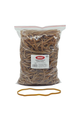 Ekoset Geniş Kauçuk Paket Ambalaj Kasa Lastiği 220X5Mm 1Kg