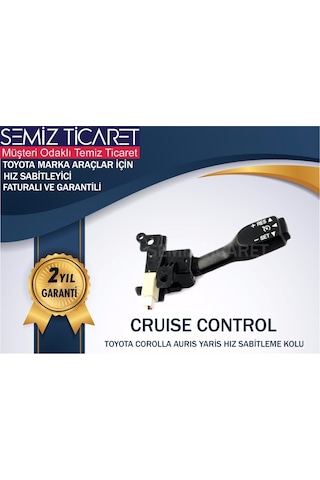 Esemiz Toyota Auris Uyumlu Hız Sabitleme Kolu-Kapaklı Set