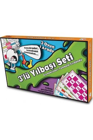 Ks Games Üçlü Yılbaşı Seti Tombala + Kızmabirader Fırdöndü Oyunu